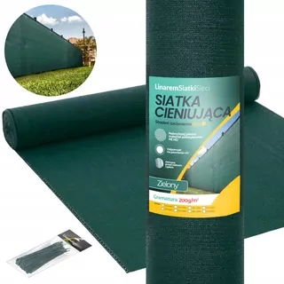 Tieňová sieť 95% 1,5 × 25m na ploty 200 g + UV